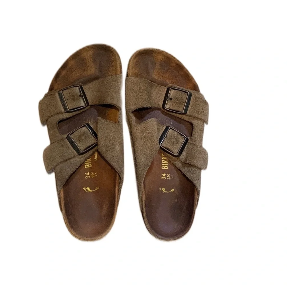 Birkenstock Arizona suede sandals - Picture 1 of 3